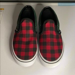 NWOT Kids checkered vans size 1.5k